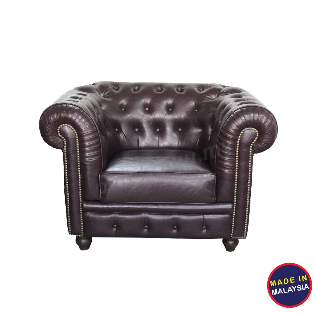 OEM 1 Seater Classic Chesterfield Sofa