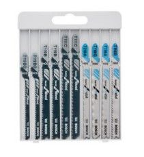 BOSCH 10-PIECE JIGSAW BLADE SET BASIC FOR METAL AND WOOD (2607010630)