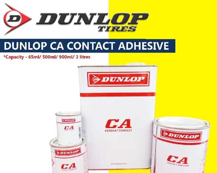 Dunlop CA contact adhesive is a multipurpose solvent-based synthetic rubber resin adhgesve
