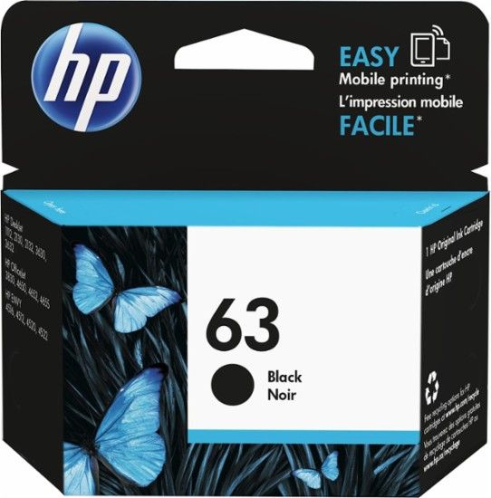 HP Ink Cartridge 63 Black F6U62AA