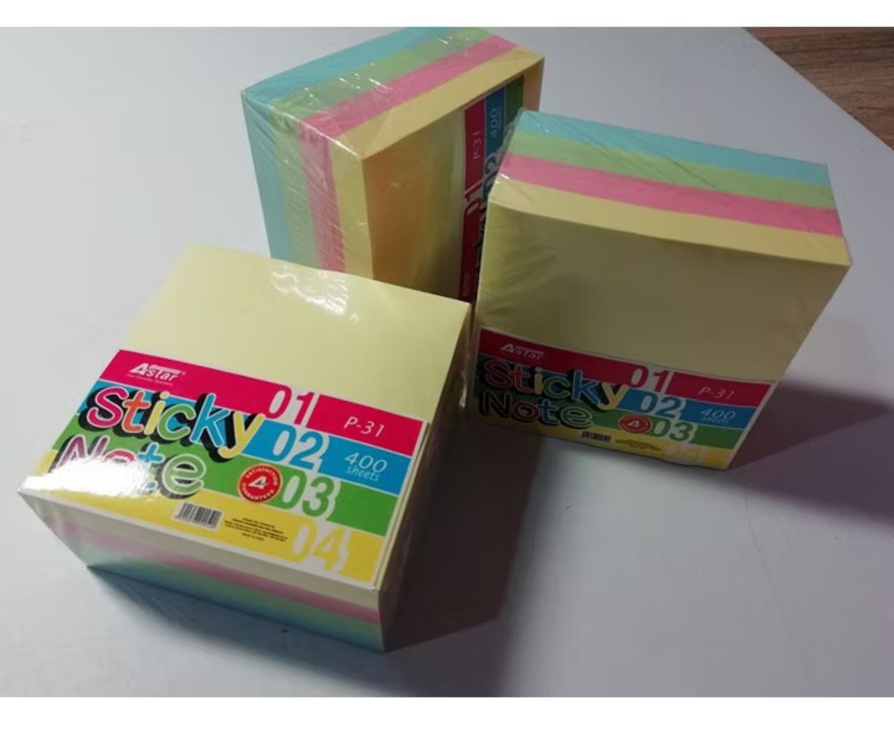 Astar STICKY NOTE PASTEL P31 (400 SHEET )