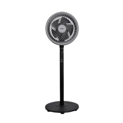 Homelux 2-in-1 Stand Fan 8" 5 Blade Adjustable Height 3 Speed Setting (Black)