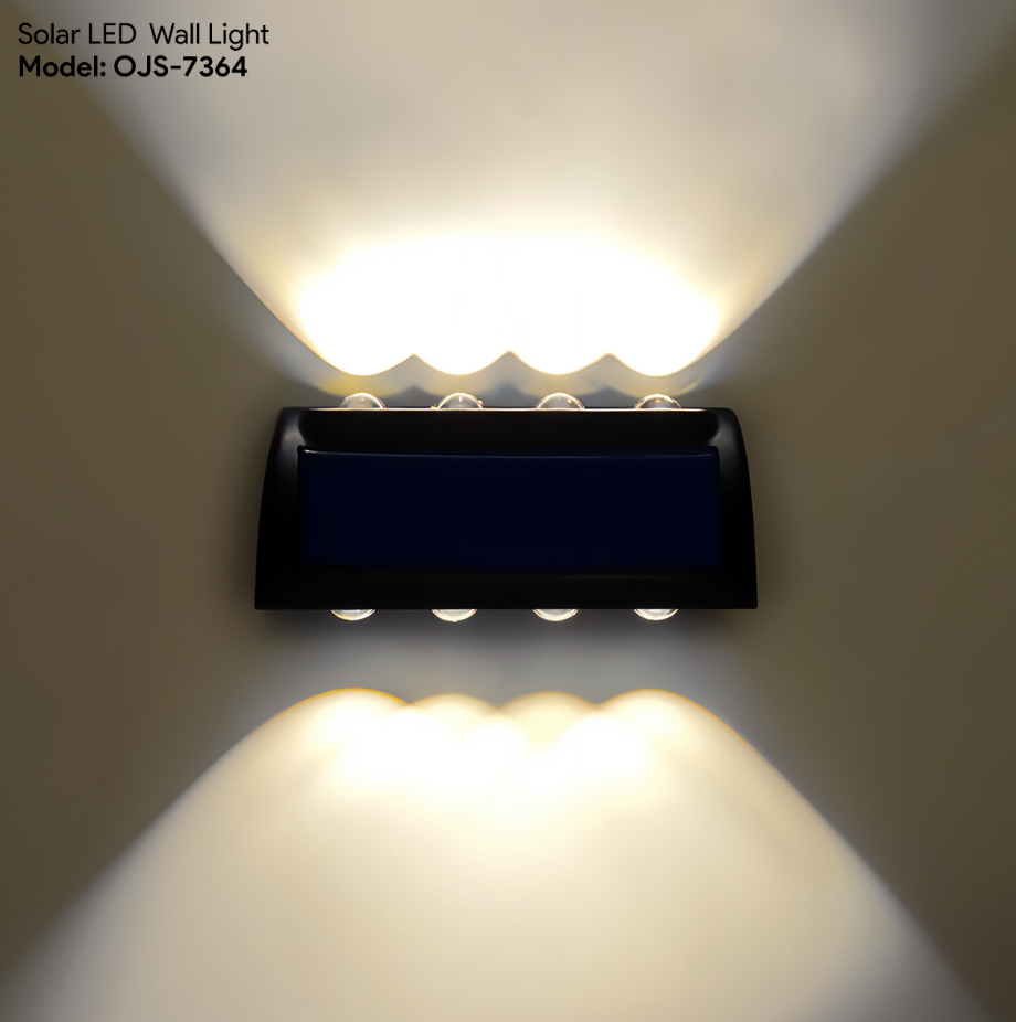 RANDOM SOLAR WALL LIGHT OJS-7364 8LED (RANDOM)