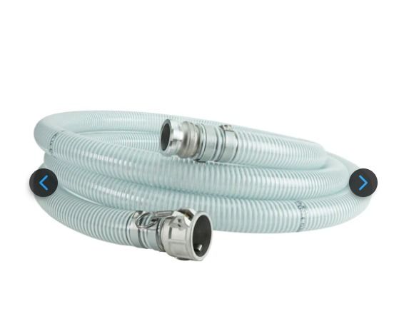 TOYOGOMA *Clear/Transparent 2in Spring Hose with Camlock Fitting [25m]