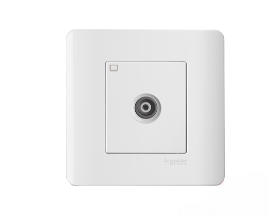 SCHNEIDER ZENCELO E8431TVM_WE 250V 1GANG TV SOCKET (WHITE)