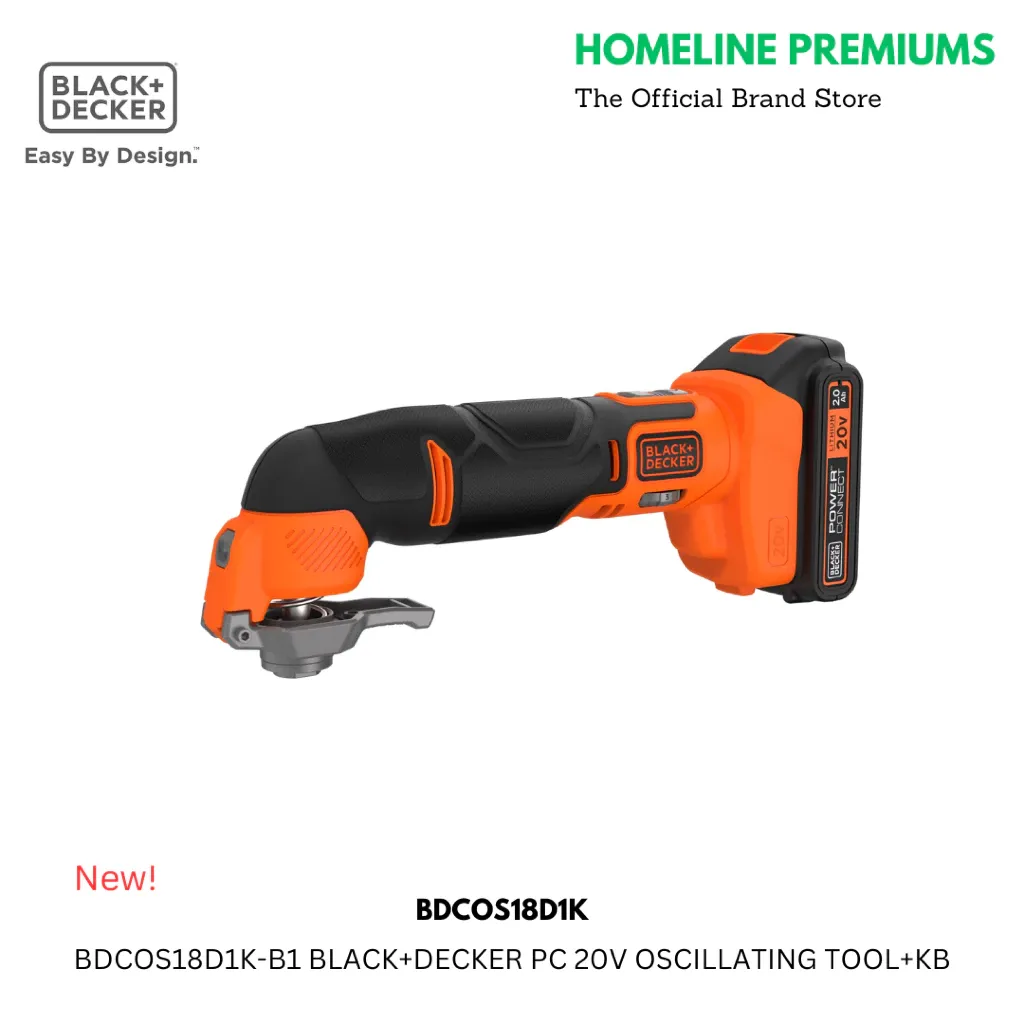 Black & Decker 20V MAX Cordless Oscillating Tool-Kitted