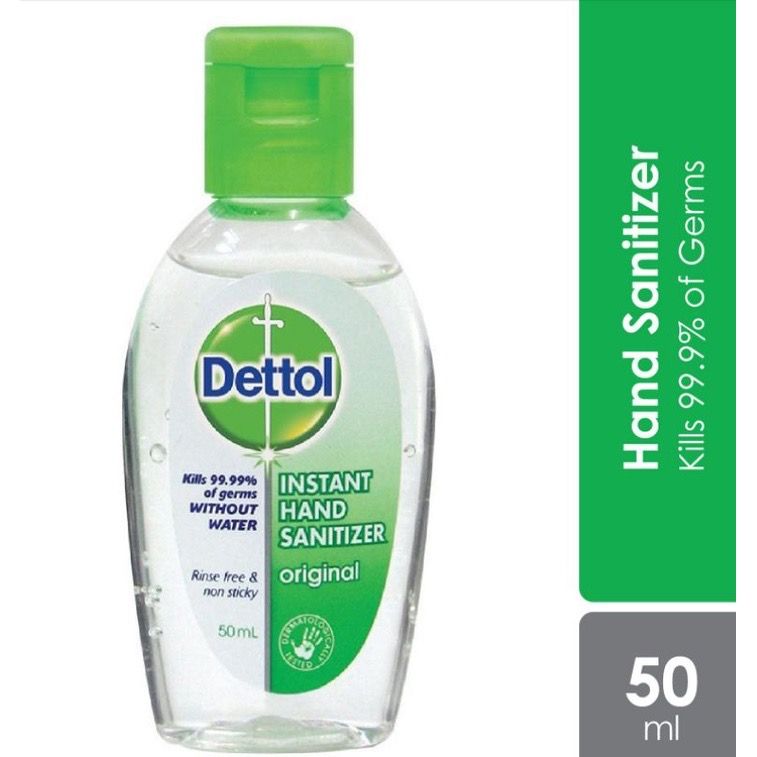dettol 锟糄ettol Instant Hand Sanitisers 50ml ORIGINAL