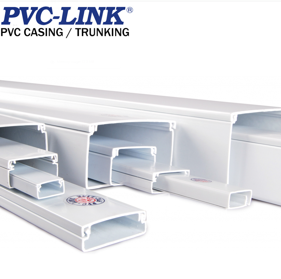 PVC-LINK - WHITE UPVC MINI / MODULAR CASING & TRUNKING