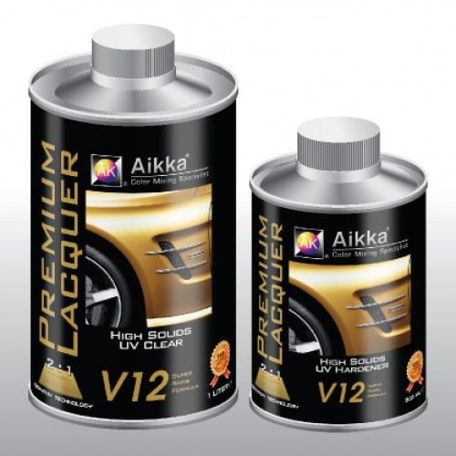 AIKKA V12 HIGH SOLID UV CLEARCOAT & HARDENER 2:1