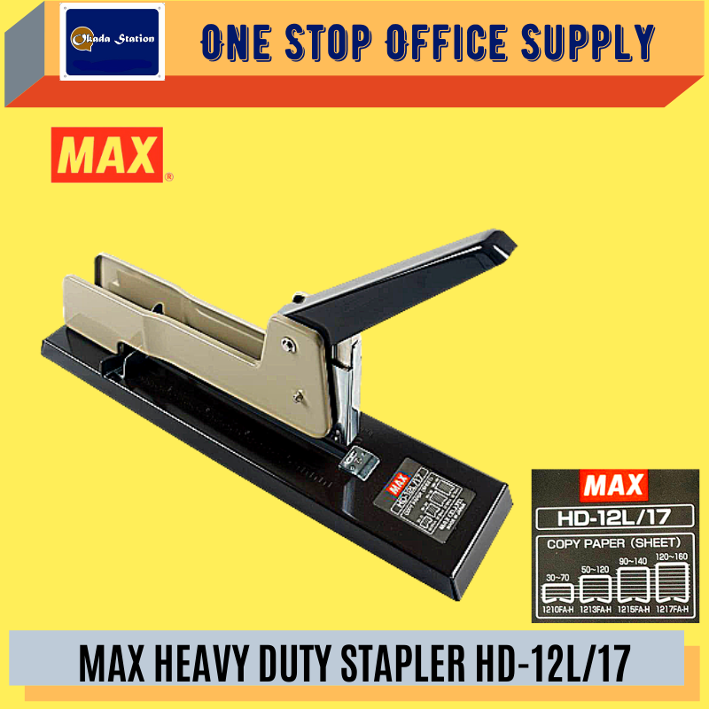 MAX HEAVY DUTY STAPLER HD-12L/17 / Max / Stapler / HD-12L / HD-17 / Heavy Duty Stapler / Office Stapler / Max Stapler / Max Heavy Duty Stapler
