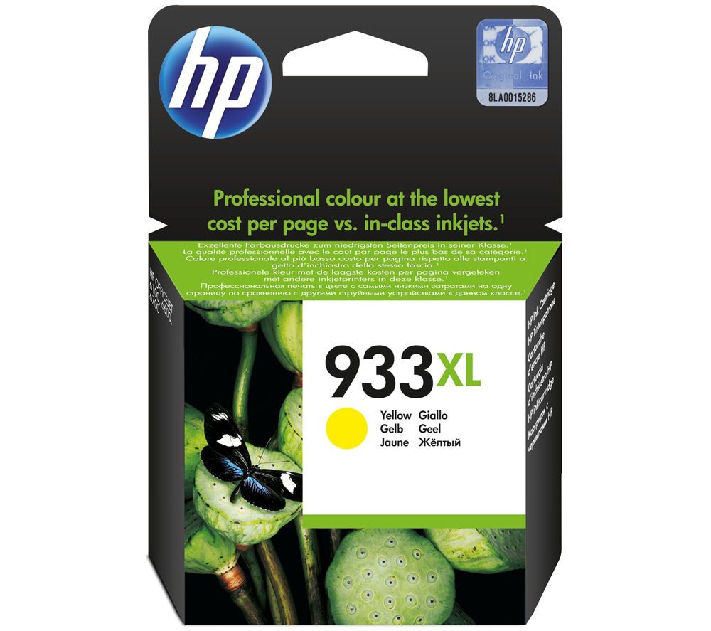 HP High Yield Ink Cartridge HP933XL Yellow CN056AA