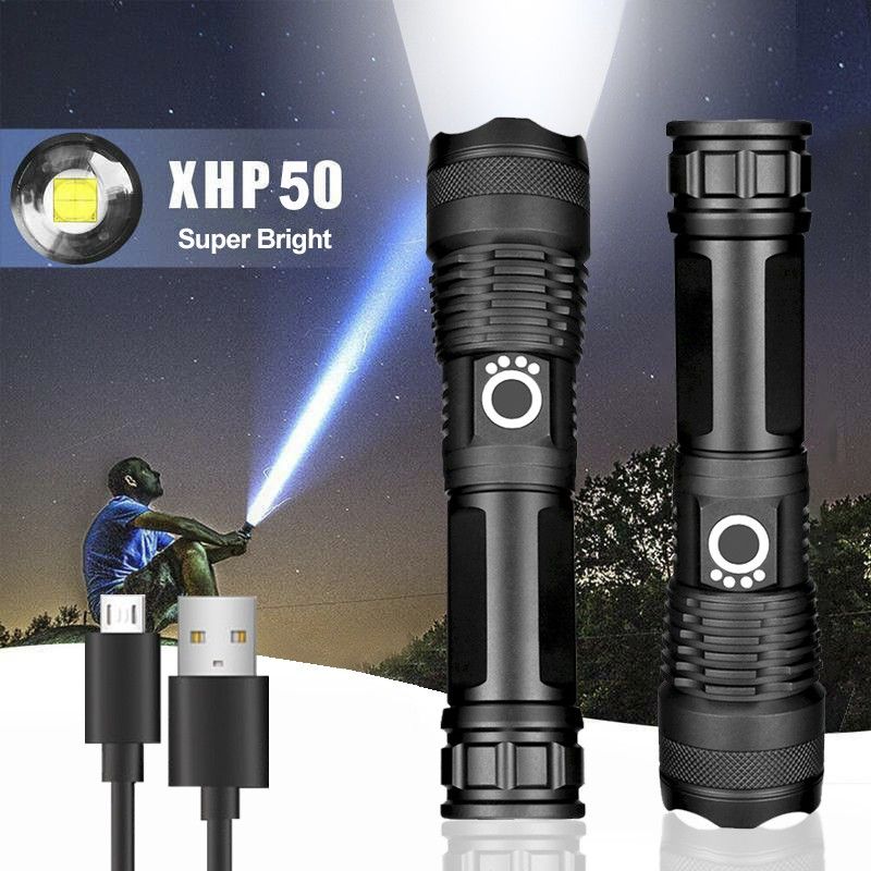 QS Torch Light Rechargeable (Built In Battery)