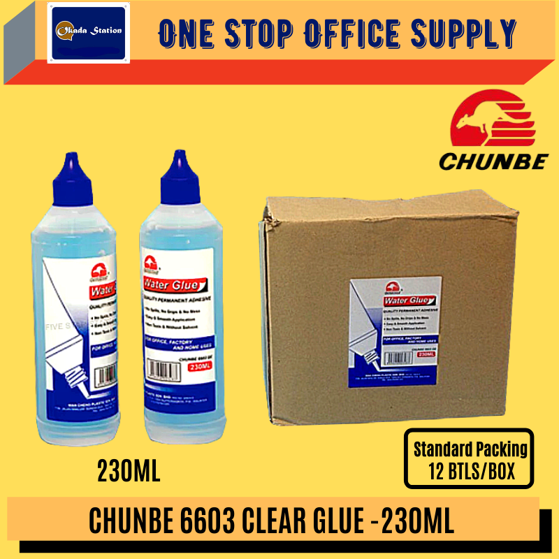 CHUNBE 6603 CLEAR GLUE -230ML /Chunbe /6603 /Clear Glue /230ML /Glue /Water Glue