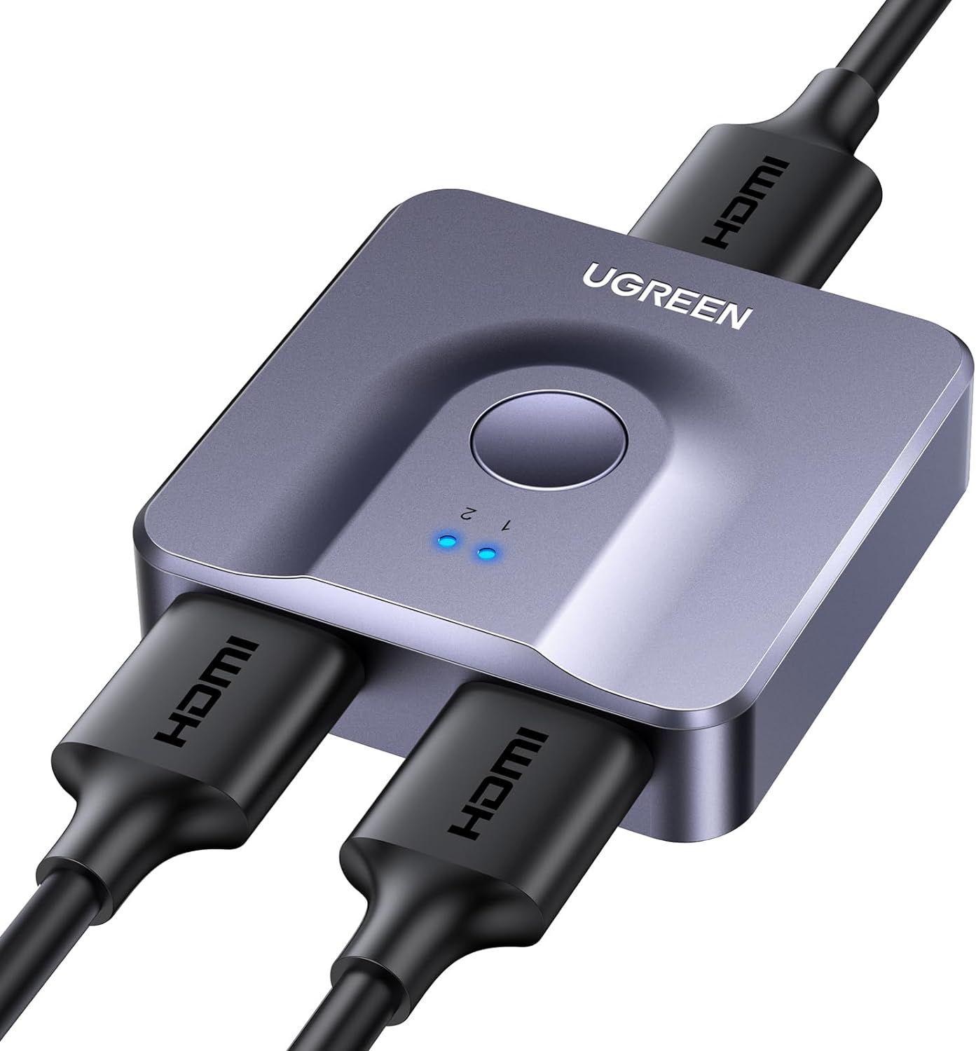 Ugreen HDMI 2.0 Splitter 4K@60hz HDMI Switcher HDMI 2.0 Splitter 4K@60hz HDMI Switcher for Laptop Monitor Projector