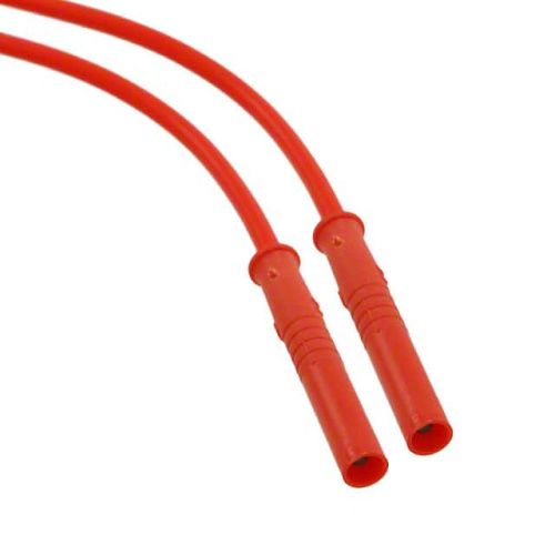 Fluke PATCH 72919-39-2 2mm Safety Sheathed Patch Cords, Pvc, 39in (100cm), (red)