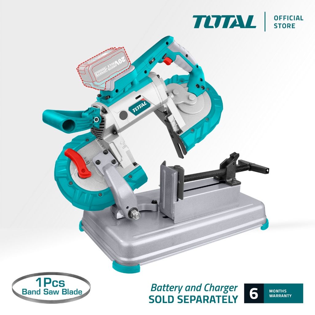 TOTAL LI-ION BAND SAW (20V) CUTTING DEPTH 127MM & WIDTH 127MM + BLADE (1 PC) P20S TBSLI20127