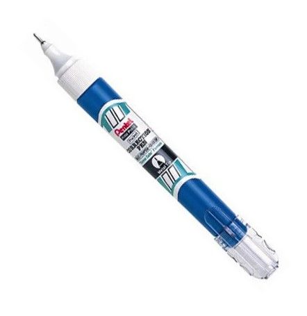 PENTEL FINE POINT POCKET CORRECTION PEN (BLUE) - 7ML ZL62-W - 1PC