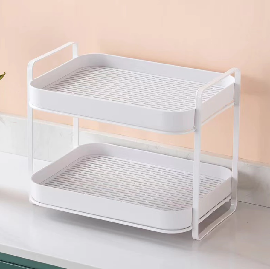 ok Mug Holder Kitchen Rack | Rak Dapur Cawan, Pemegang Cawan Kopi, Pengering Gelas, Penyimpanan Dua Lapisan