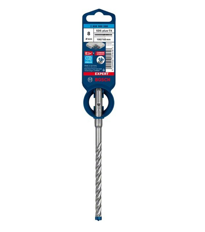 BOSCH EXPERT SDS PLUS-7X HAMMER DRILL BIT 8 X 100 X 165 MM (2608900088)