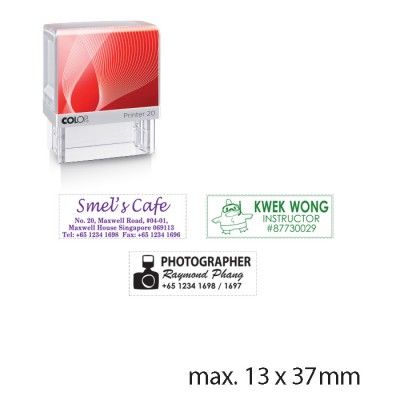 COLOP Self-Inking Text Stamp C20 38mm x 14mm