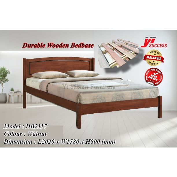 Bieber Wooden Queen Bed Frame