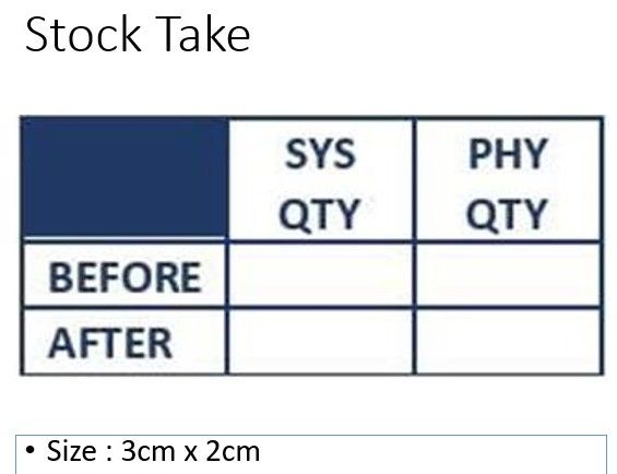 oem *#RUBBER STAMP - COLOP STAMP - Stock Take