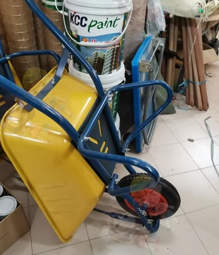 SUPER HEAVY DUTY STEEL WHEEL BARROW (YELLOW)