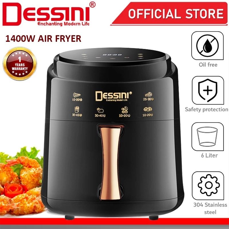 DESSINI ITALY AF-60 Electric Oven Convection Air Fryer (6L)