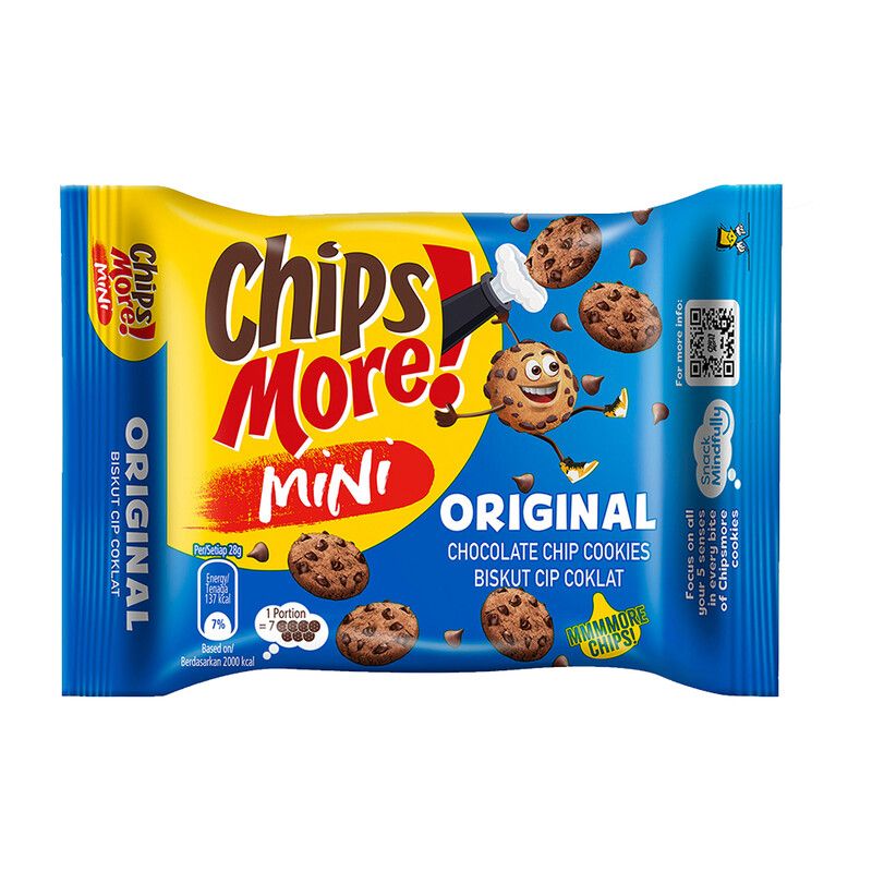 Chips More Mini Original 72g / Chips More Mini Hazelnut 72g / Chips More Mini Double Choc 70g