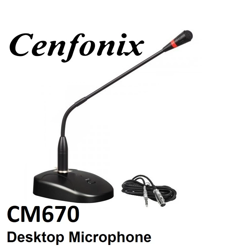 Cenfonix CM670 Professional Goose Neck Conference Desktop Microphone (PHBCCX-CM670)