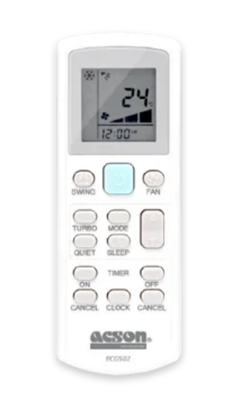 ACSON Air Conditioner OEM Replacement Remote Control APGS02 ECGS02