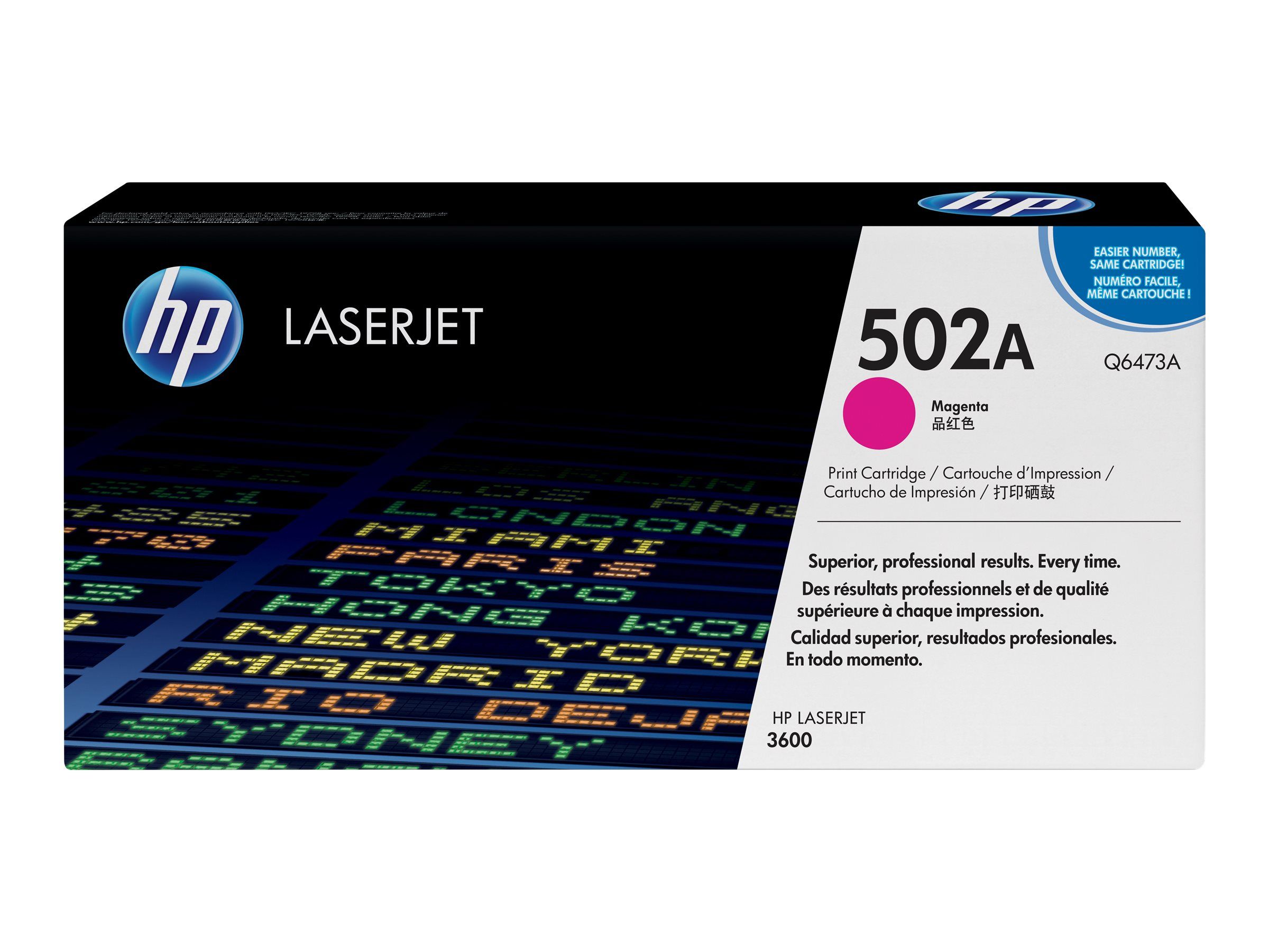 HP 502A Magenta Original LaserJet Toner Cartridge (Q6473A)