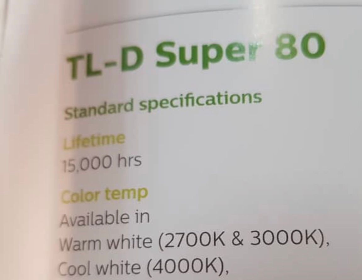Philips Fluorescent Tube Cool White (Philips) Size 2 Foot