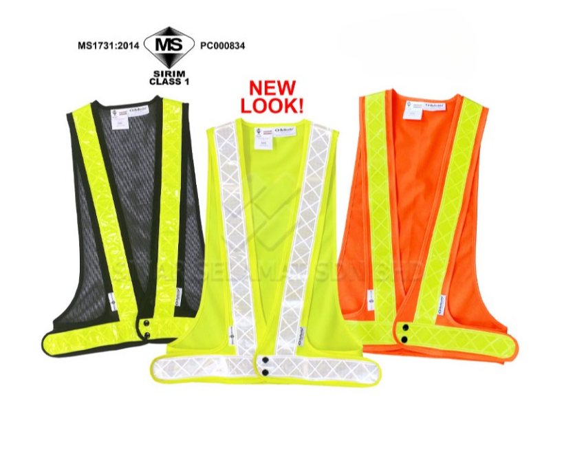 HIGH VISIBILITY SAFETY VEST - TVB HARNESS (POLYESTER) / SIRIM