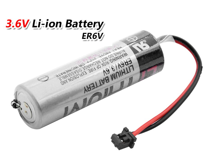 TOSHIBA ER3V@ER6V 3.6V 2400MAH PLC LITHIUM BATTERY WITH PLUG ER14500