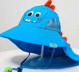 NA Children Dinosaur Outdoor Sun Hat Big Brim