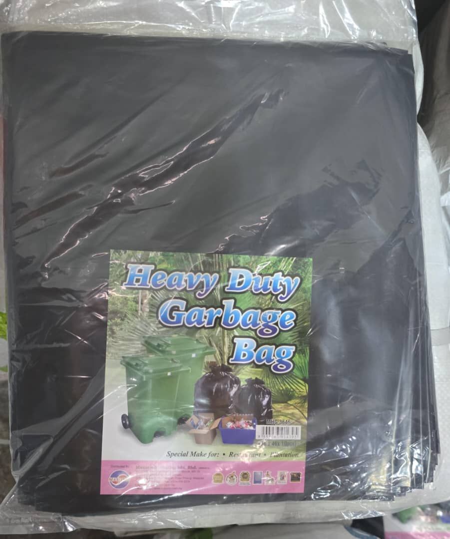 HEAVY DUTY GARBAGE BAG (SIZE : 36 x 46) _ I PKT/ 10 PCS