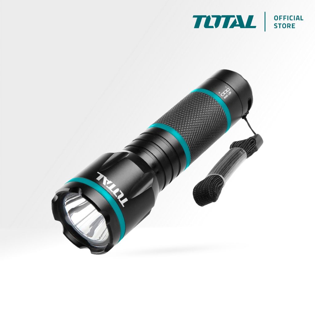 TOTAL FLASHLIGHT 12 HOURS USE 3 AAA BATTERIES (DROP RESISTANCE UP TO 1.2M/135 LUMENS) TFL013AAA1