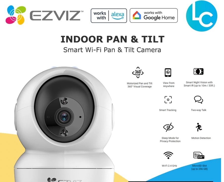 EZVIZ C6N 1080P 2MP / 2K QHD 4MP 360° Pan & Tilt Smart Motion Tracking Indoor Security IP Camera WiFi CCTV