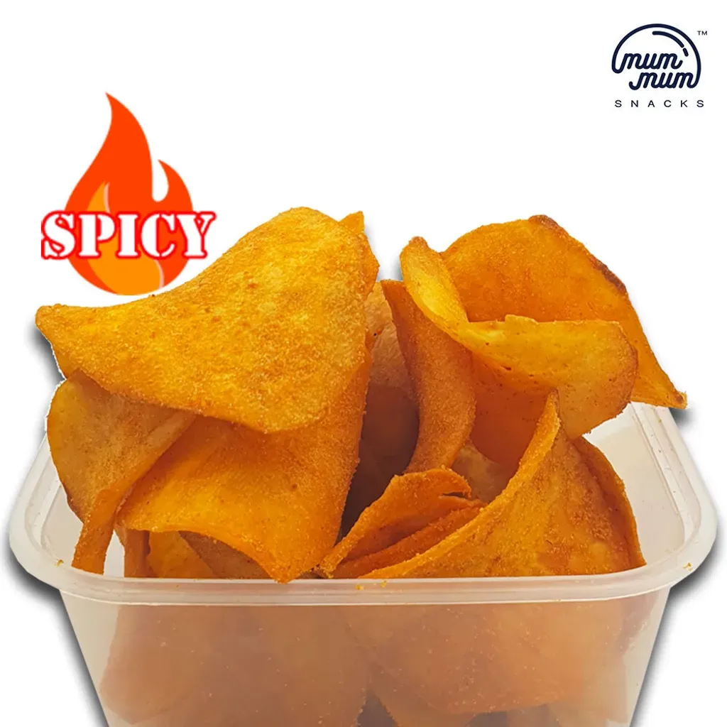 KEREPEK UBI PEDAS BASAH (SPICY WET TAPIOCA CHIPS) 400G PACK