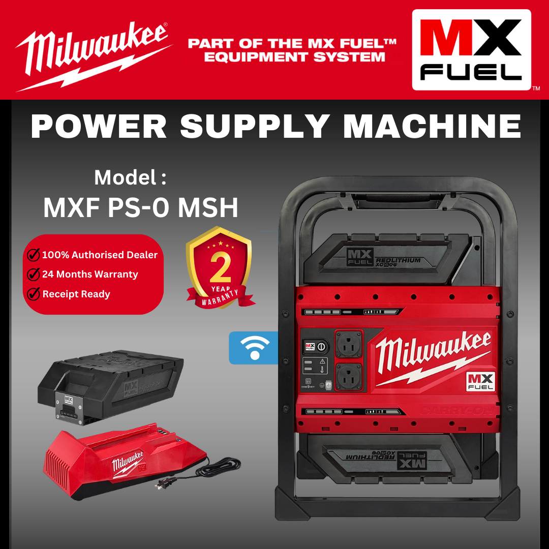 Milwaukee MX FUEL Power Supply 3600W/1800W Power Supply Kit / Milwaukee Generator / Heavy Duty Electrical Power Supply / Power Supply Machine/ Battery Generator