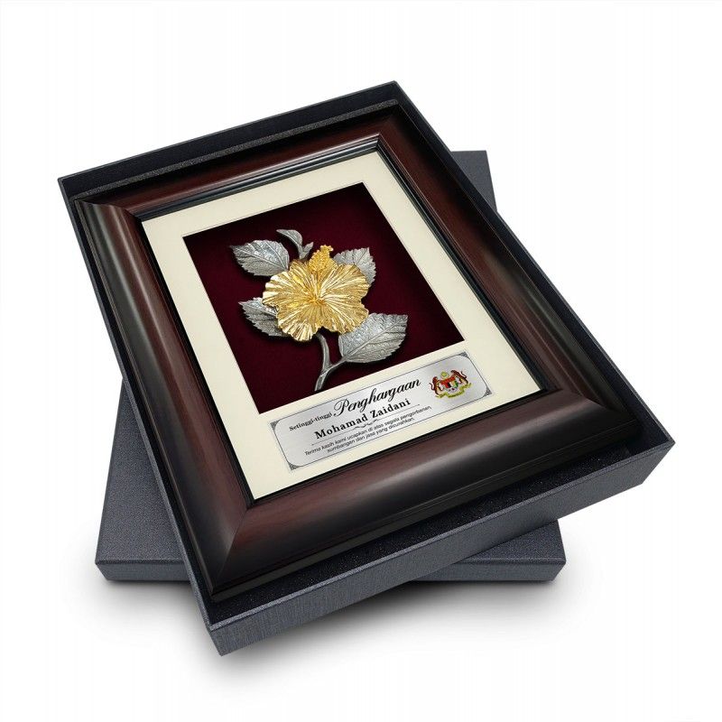 Custom Made Bunga Raya Pewter Souvenirs with Gift Box