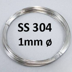 SS 304 STAINLESS STEEL WIRE SINGLE STRAND SS304 TIE WIRE SOFT 1MM DIAMETER