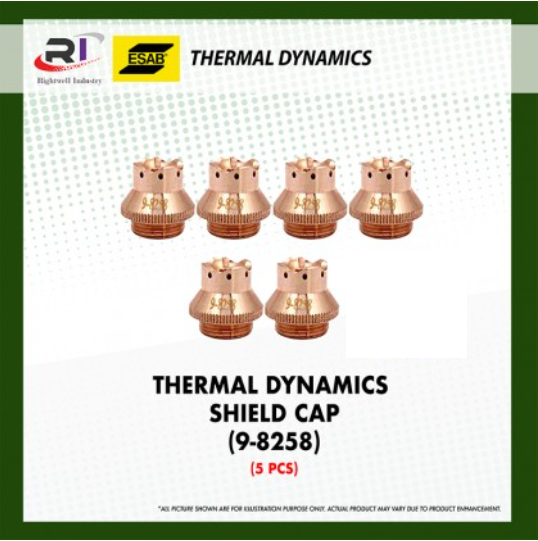 RIGHTWELL ESAB THERMAL DYNAMICS PLASMA CUTTER SHIELD CAP (9-8258) [5PCS]