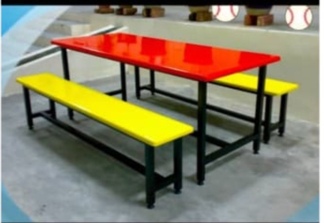 OK Meja Kantin Fibreglass Berkualiti Tinggi Meja Kantin Fibreglass