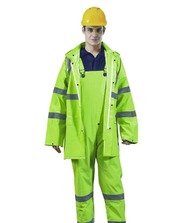 PROGUARD Hi-VISIBILITY GREEN RAINSUIT (RRS8001FG)-ANSI APPROVAL