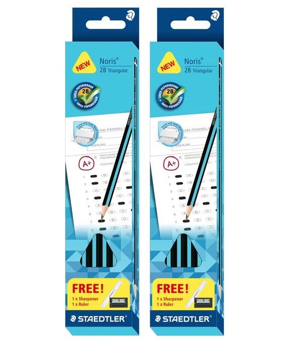 STAEDTLER 118 NORIS TRIANGULAR 2B PENCIL 12'S