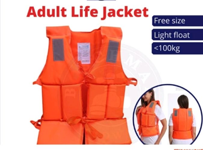 Adult Life Jacket with Whistle Jaket Keselamatan Laut Air- Free Size OCHA Economical Marine Adult Life Jacket with Whistle Jaket Keselamatan Laut Air- Free Size