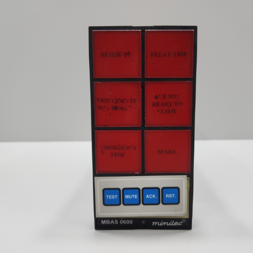 Minilec Alarm Annunciator 14 Windows / 22 Windows Active c/w Big Push Button