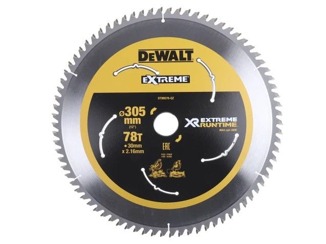 Dewalt XR FLEXVOLT Mitre Saw Blade 305x30mmx78T